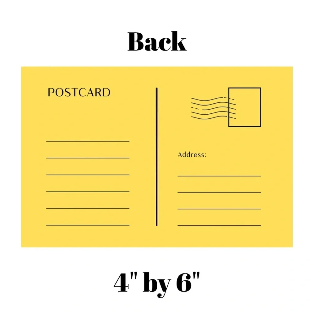 Set of 10 Thank You Postcard
